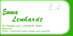 emma lenhardt business card